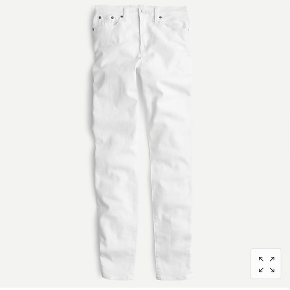 J. Crew Petite High Rise Toothpick Jeans White E2268 - Picture 6 of 9